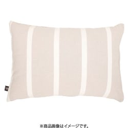 枕カバー 綿100％ ストライプ柄 ベージュ 43×63cm枕用 先染め洗いざらしでやわらか オールシーズン使える 丸洗いOK HP61032-96