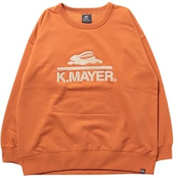 2327806L [裏起毛ユルクルー（サガラ刺繍） 45ORANGE-M]