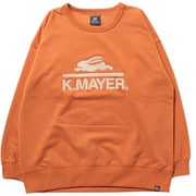 2327806L [裏起毛ユルクルー（サガラ刺繍） 45ORANGE-M]