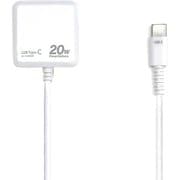 PD20W対応 TYPE-C コンセント充電器 1.5m ホワイト AKJ-PD20 WH