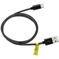 剛強 ステンレスUSB Type-Cケーブル 1m ガンメタブラック UCJ-GZ1M GM