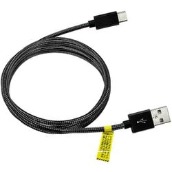 剛強 ステンレスUSB Type-Cケーブル 1.5m ガンメタブラック UCJ-GZ1.5M GM