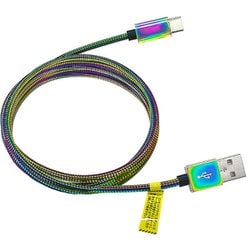 剛強 ステンレスUSB Type-Cケーブル 1.5m オーロラ UCJ-GZ1.5M MZ