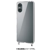 Xperia 5 V(SO-53D/SOG12) ケース ハイブリッド カバー 耐衝撃 薄型 カメラ周り保護 ワイヤレス充電可 ショルダーストラップホール付 クリア PM-X233HVCKSHCR
