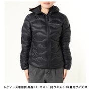ヘリウムダウン フード ジャケット W helium down hood jacket G77852 BLACK Sサイズ [アウトドア ダウンウェア レディース]