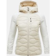 ヘリウム ハイブリッド ダウン フード ジャケット ウィメンズ Helium Down Hybrid Hood Women G79445 SAND FOG Lサイズ [アウトドア ダウンウェア レディース]