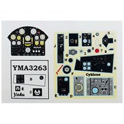 YMA3263 1/32 コードロンC.714戦闘機 着色計器板 （アズール用） [プラモデル用パーツ]