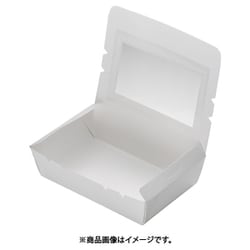窓付きランチボックス 白（50入）M 194454 XLV0703