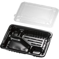 FM弁当容器 透明蓋付（20セット入）中C XBV0801