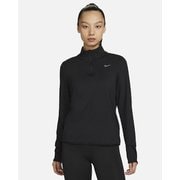 Dri-FIT スウィフト エレメント UV 1/4ジップ ランニングトップ FB4317 ブラック 010 Sサイズ [ランニングウェア シャツ レディース]