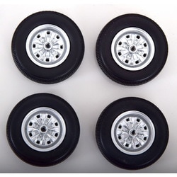 KKDCACC039 1/18 フォード タウヌス 1971 Tire Set 2 with rims [ダイキャストミニカー]