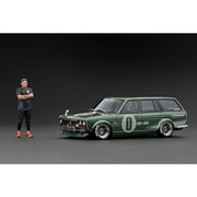 IG3148 1/18 ダットサン ブルーバード 510 ワゴン グリーンメタリック With Mr. Jun Imai [レジンキャストミニカー]
