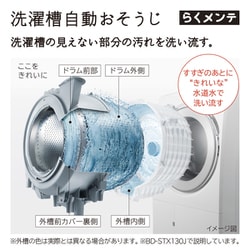 日立 ドラム式洗濯機 BD-STX130JR型 右開き 23年製 13/7kg 13.0kg ドラム式洗濯乾燥機【右開き】ホワイト | 日立 | BD
