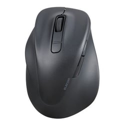Bluetooth マウス 静音 ワイヤレスマウス 無線 5ボタン 左手専用 抗菌 Lサイズ 2台接続可 EX-G ブラック M-XGL31BBSKBK