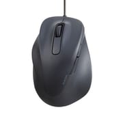 有線 マウス 静音 5ボタン 左手専用 抗菌 Lサイズ EX-G ブラック M-XGL31UBSKBK