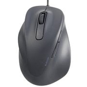 有線 マウス 静音 5ボタン 左手専用 抗菌 Mサイズ EX-G ブラック M-XGM31UBSKBK