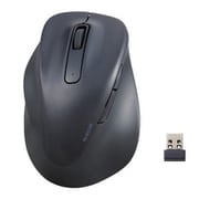 無線 マウス 静音 ワイヤレスマウス 5ボタン 左手専用 抗菌 XLサイズ EX-G ブラック M-XGXL31DBSKBK