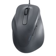 有線 マウス 静音 5ボタン 左手専用 抗菌 XLサイズ EX-G ブラック M-XGXL31UBSKBK