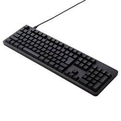 キーボード 有線 着脱式USBケーブル 赤軸 リニア メカニカル テンキー付き Leggero（レジェロ） ブラック TK-MC50UKLBK