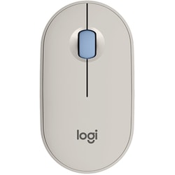 ワイヤレスマウス PEBBLE MOUSE 2 M350S Bluetooth 3ボタン EasySwitch搭載 グレージュ M350sGY
