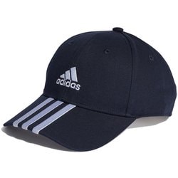 スリーストライプス コットンツイル ベースボールキャップ DKH29 II3510 レジェンドインク/ホワイト OSFXサイズ(57-60cm) [キャップ]
