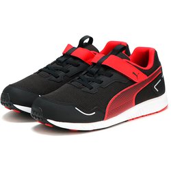 スピードモンスター V4 378908 06 PUMA Black-PUMA Red 19cm [ランニングシューズ キッズ]