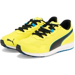 スピードモンスター PL スニーカー 195364 16 Yellow Burst-PUMA Black-Racing Blue 22.5cm [ランニングシューズ キッズ]