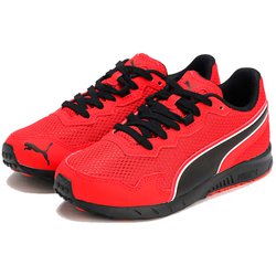 スピードモンスター PL スニーカー 195364 19 PUMA Red-PUMA Black-PUMA White 24cm [ランニングシューズ キッズ]