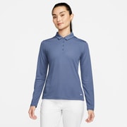 ナイキ ウィメンズ DF ビクトリー SLD L/S ポロ WOMENS XSサイズ DIFFUSED BLUE/(WHITE)