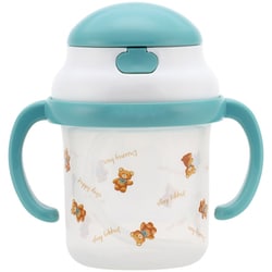 ランチグッズ KSH2 ぬいぐるみ くま ストローホッパー両手マグ 230ml