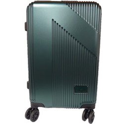 スーツケース 19インチ 機内持ち込み 拡張機能 グリーン 370-1000