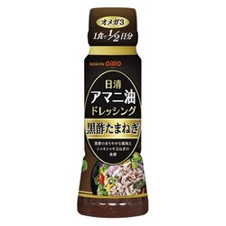 日清アマニ油ドレッシング 黒酢たまねぎ 160ml