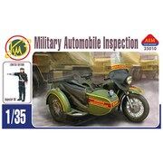 AF35010L 1/35 露 ドニエプルMV-750軍用サイドカー VAI検査官付き [組立式プラスチックモデル]