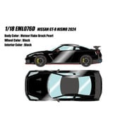 EML076D 1/18 日産 GT-R NISMO 2024 メテオフレークブラックパール [レジンキャストミニカー]