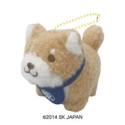忠犬もちしば ぷわふわ ぬいぐるみ ボールチェーン おかか 16267 [キャラクターグッズ]