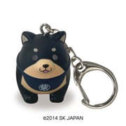 忠犬もちしば ソフビマスコットキーホルダー ごま [キャラクターグッズ]