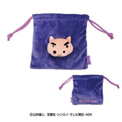クレヨンしんちゃん フェイスマスコット巾着 ぶりぶりざえもん [キャラクターグッズ]