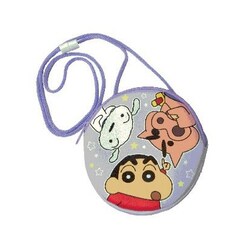クレヨンしんちゃん PUネックポーチ パープル [キャラクターグッズ]