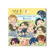 ツルネ -つながりの一射- おまんじゅうシールセット 2. Bグループ [キャラクターグッズ]