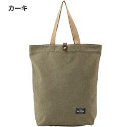 3W00-00 [A.O.T（エーオーティ） コンパクト収納 帆布トートバッグ B4サイズ対応 カーキ]