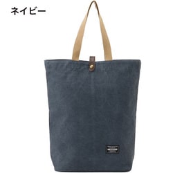 3W00-00 [A.O.T（エーオーティ） コンパクト収納 帆布トートバッグ B4サイズ対応 ネイビー]