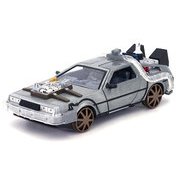 34996 バック・トゥ・ザ・フューチャー 1/24スケール PART3 鉄道車輪 デロリアン [ダイキャストミニカー]