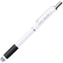 ダブルノック シャープペン ライトル（Writoll） ホワイト 0.3mm NS503W#50