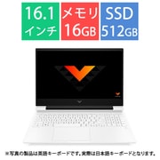 ゲーミングノートPC/Victus Gaming Laptop 16-r0000 G1モデル/16.1型/Core i7-13700HX/GeForce RTX 4070/メモリ 16GB/SSD 512GB/Windows 11 Home/セラミックホワイト 80B00PA-AAAT