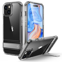 ESR Boost Kickstand Case, Compatible with iPhone 15 Plus - Clear [iphone 15 Plus対応 キックスタンド付き ミリタリーグレードスリムソフトケース]