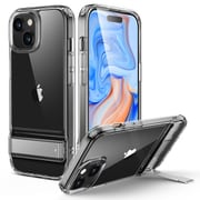 ESR Boost Kickstand Case, Compatible with iPhone 15 Plus - Clear [iphone 15 Plus対応 キックスタンド付き ミリタリーグレードスリムソフトケース]