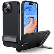 ESR Boost Kickstand Case, Compatible with iPhone 15 Plus - Black [iphone 15 Plus対応 キックスタンド付き ミリタリーグレードスリムソフトケース]