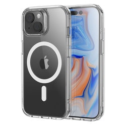 ESR Classic Hybrid Case （HaloLock）, Compatible with iPhone 15 Plus - Clear [iPhone 15 Plus対応 Magsafe対応 ミリタリーグレード軽量ケース]