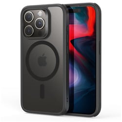ESR Classic Hybrid Case （HaloLock）, Compatible with iPhone 15 Pro Max - Frosted Black [iPhone 15 Pro Max対応 Magsafe対応 ミリタリーグレード軽量ケース]