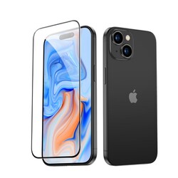 ESR Tempered-Glass Screen Protector, Compatible with iPhone 15 - 1Pack [iPhone 15対応 負荷耐性50kg 超強化ガラスフィルム]